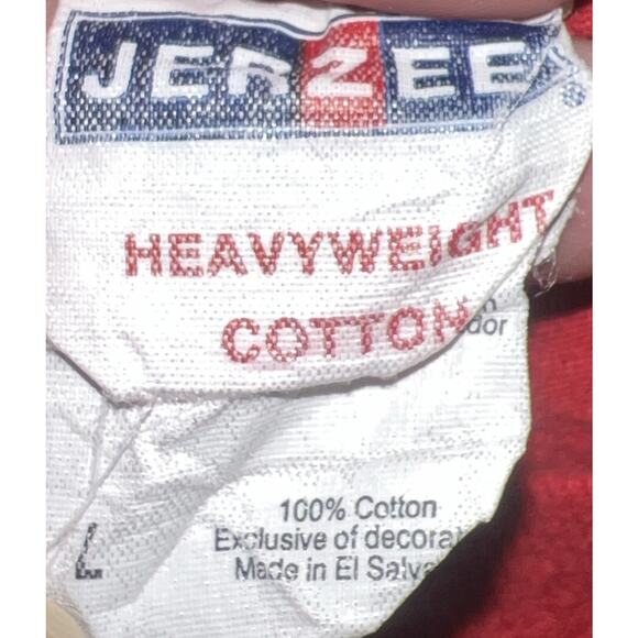 Vtg Adult Large Jerzees Garfield Employee Of The Month Graphic T Shirt Red - Picture 8 of 8